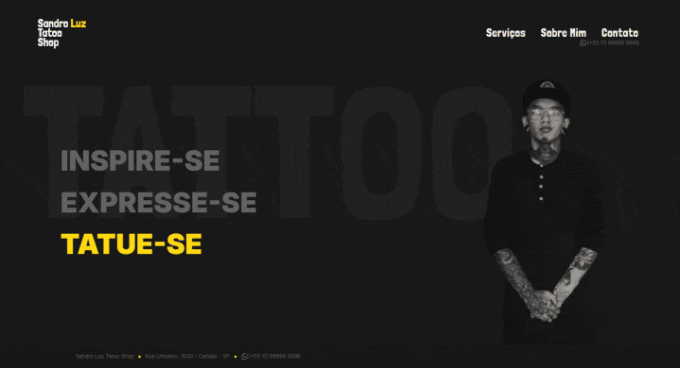 Gif do site do Sandro Luz